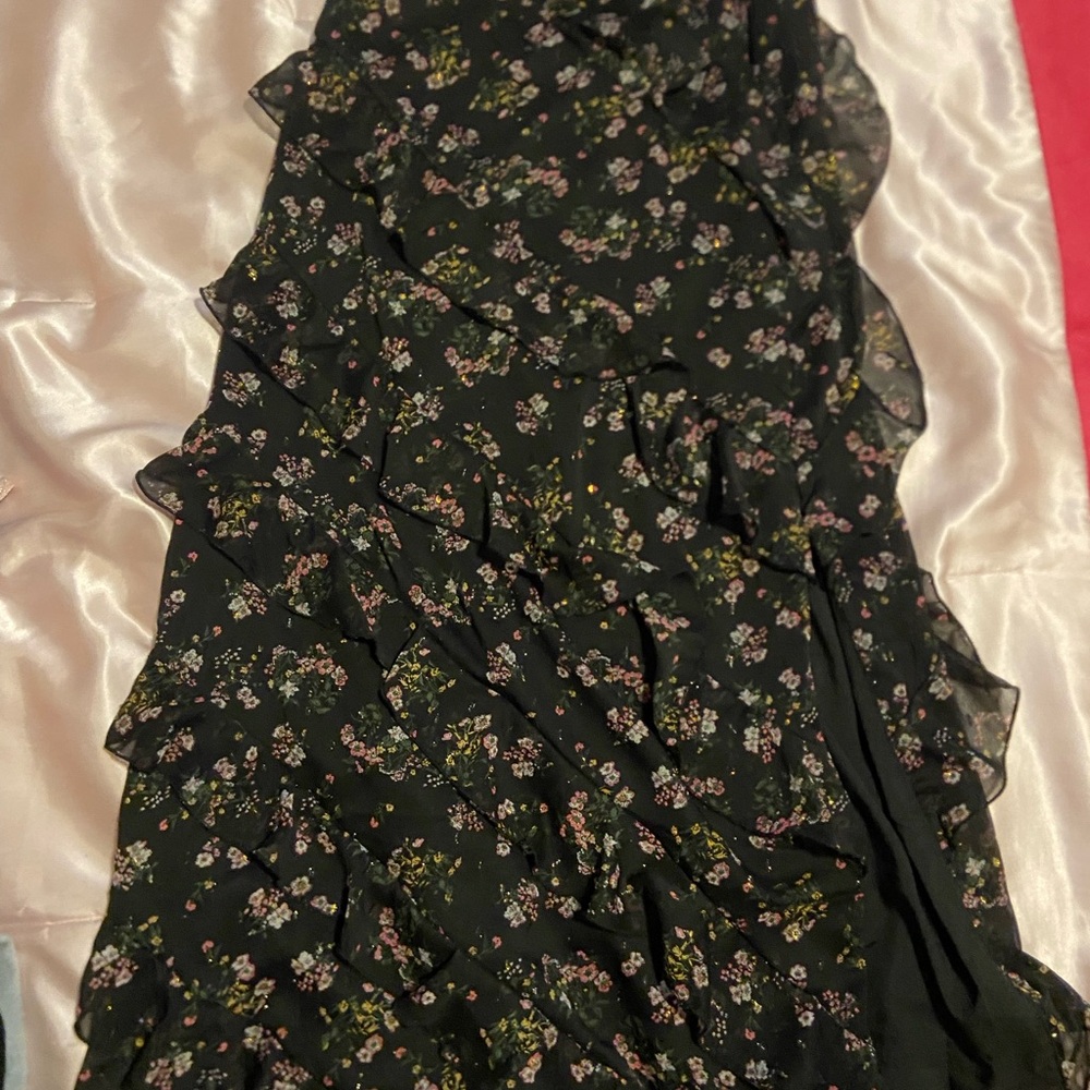 Altar’d State Floral Ruffle Skirt - Size M size medium